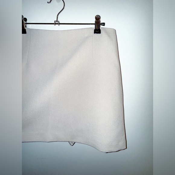 Abercrombie & fitch scarlet mini skort light taupe beige medium NWT skirt - Picture 6 of 8